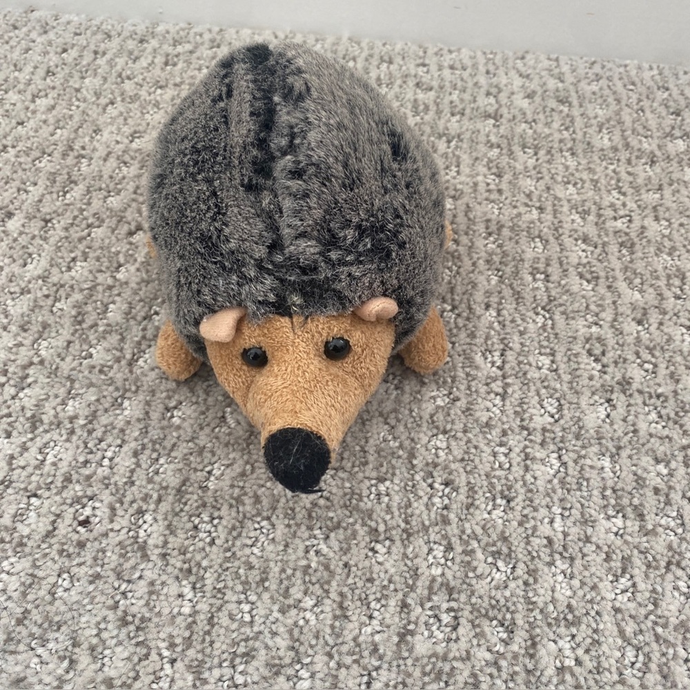 Aurora Gray and Tan Hedgehog Plush 6”